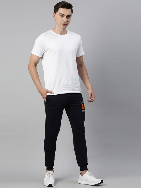 White & Black Solid Lounge Set
